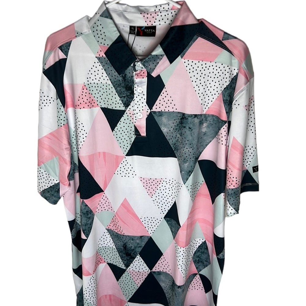 YATTA Golf Birdie Dropper Multicolor Polo Men’s Size XL